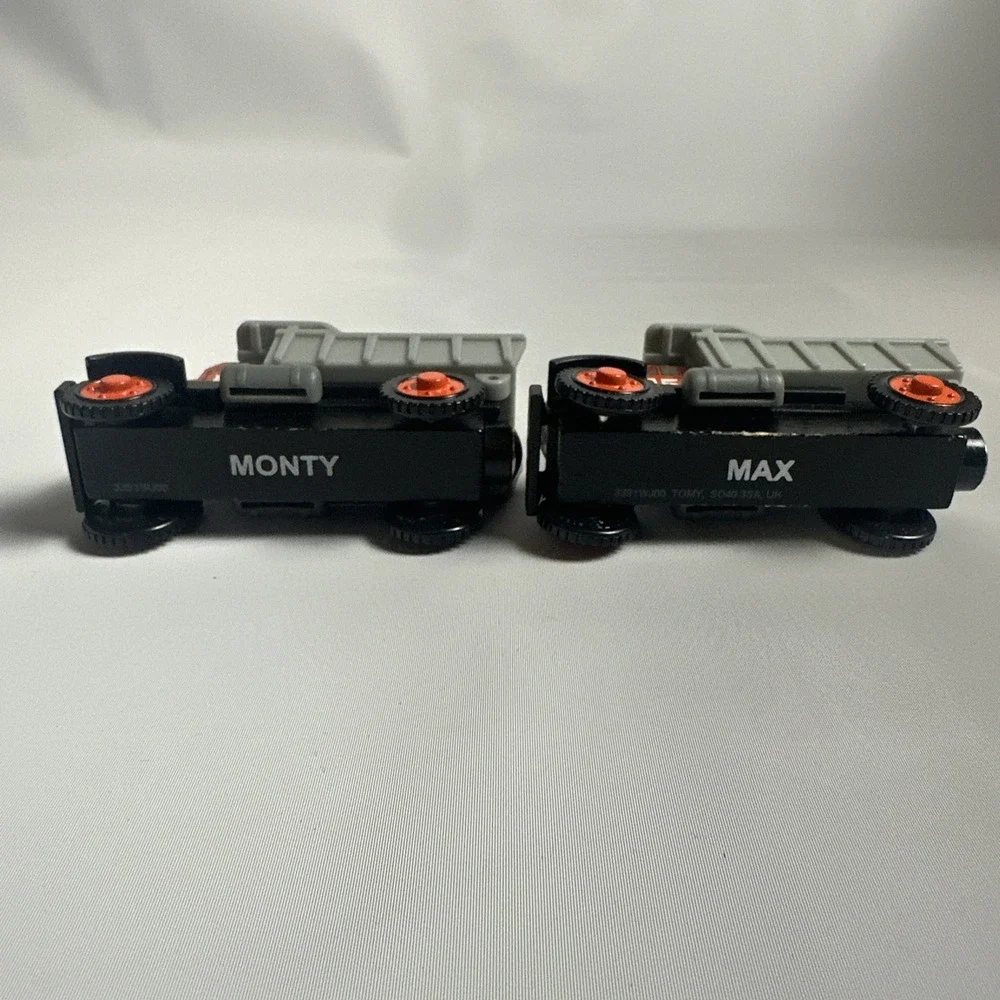 Thomas Wooden Railway Max and Monty - 2007 Train Set 2 Piece Lot